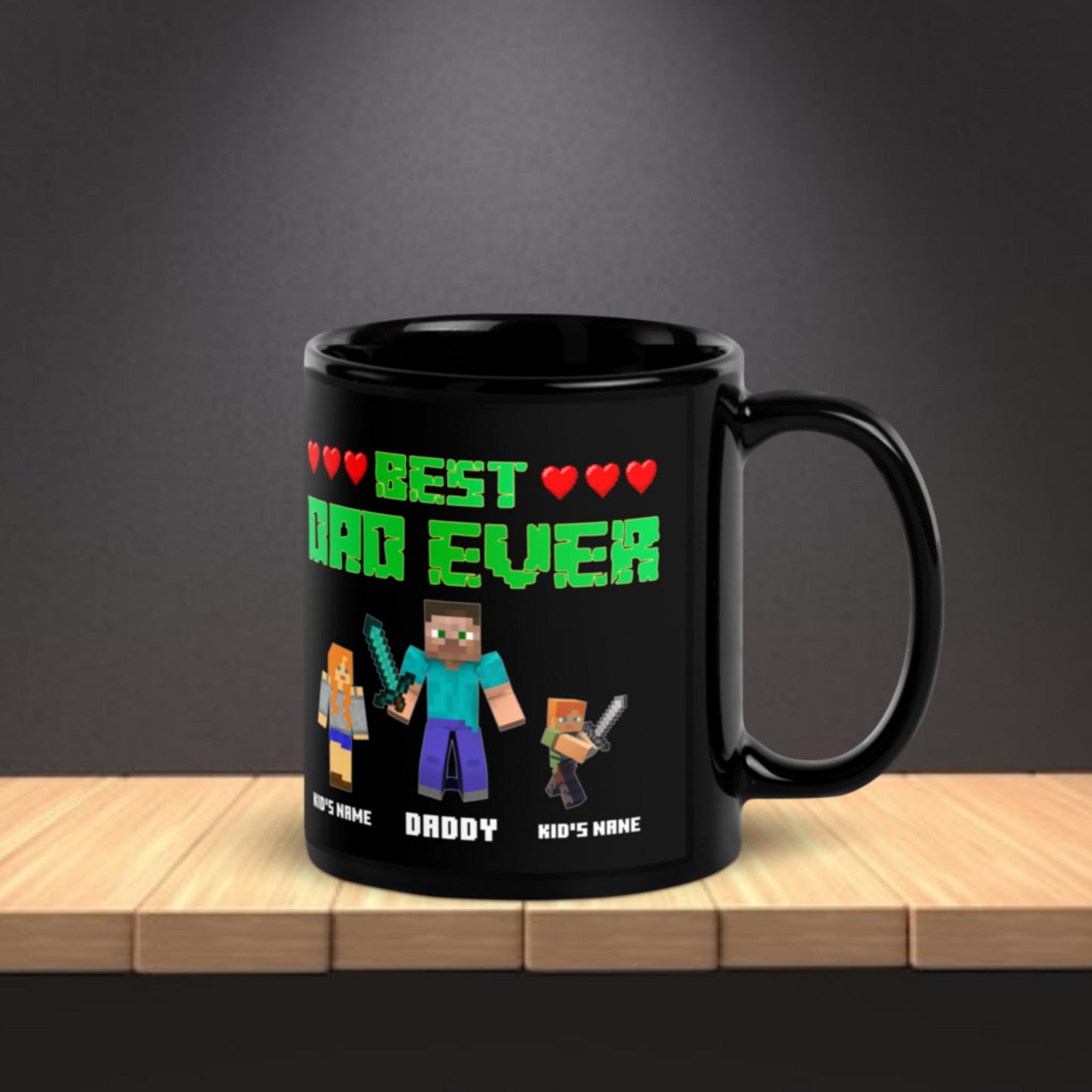 "Best Dad Ever" Custom Minecraft Mug