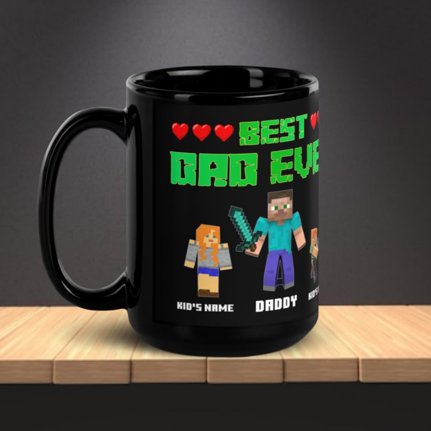 "Best Dad Ever" Custom Minecraft Mug