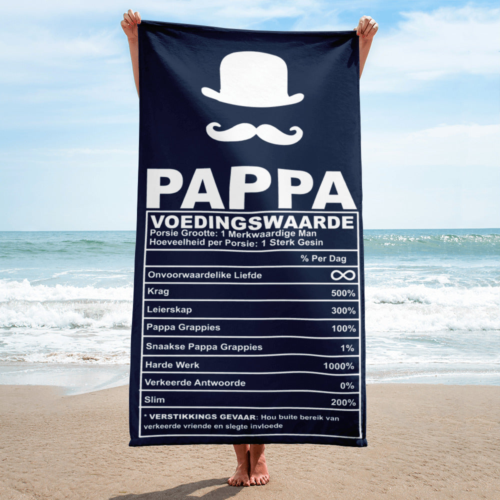 "Pa Krag" Voedingswaarde Handdoek