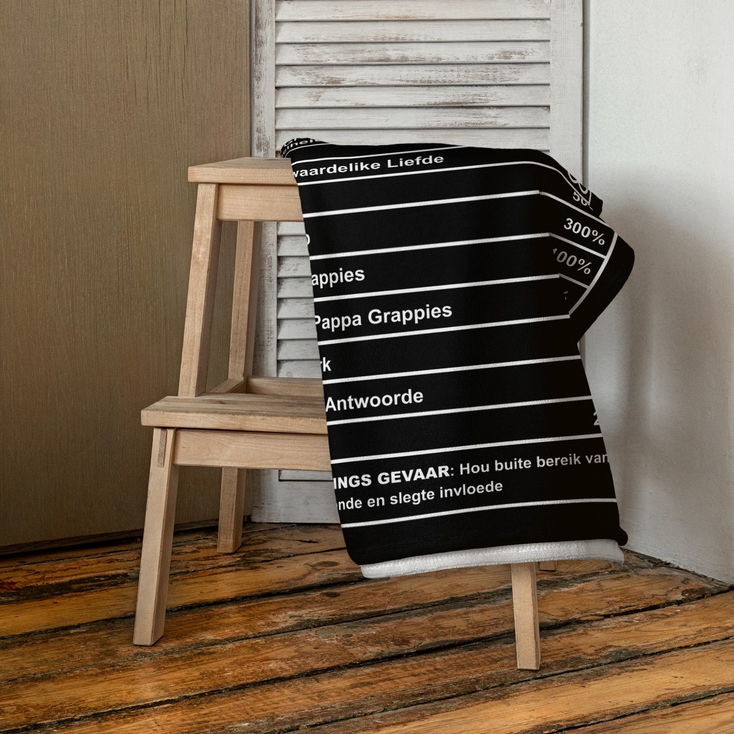 "Pa Krag" Voedingswaarde Handdoek