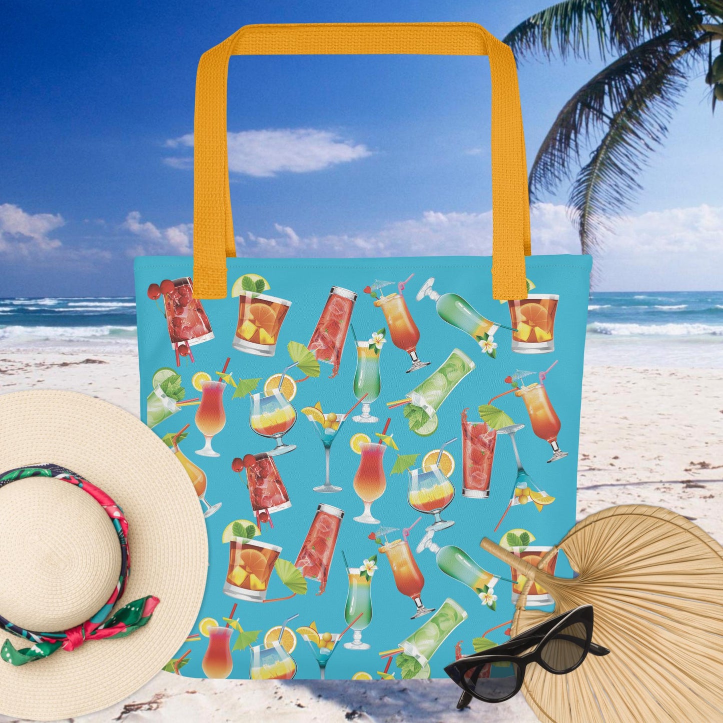 Tropical Cocktails Beach Vibe Tote bag