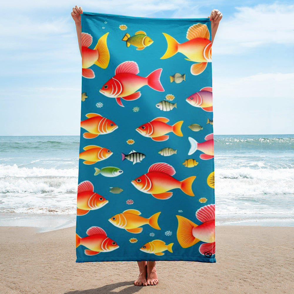 Tropical Fish Beach Towel