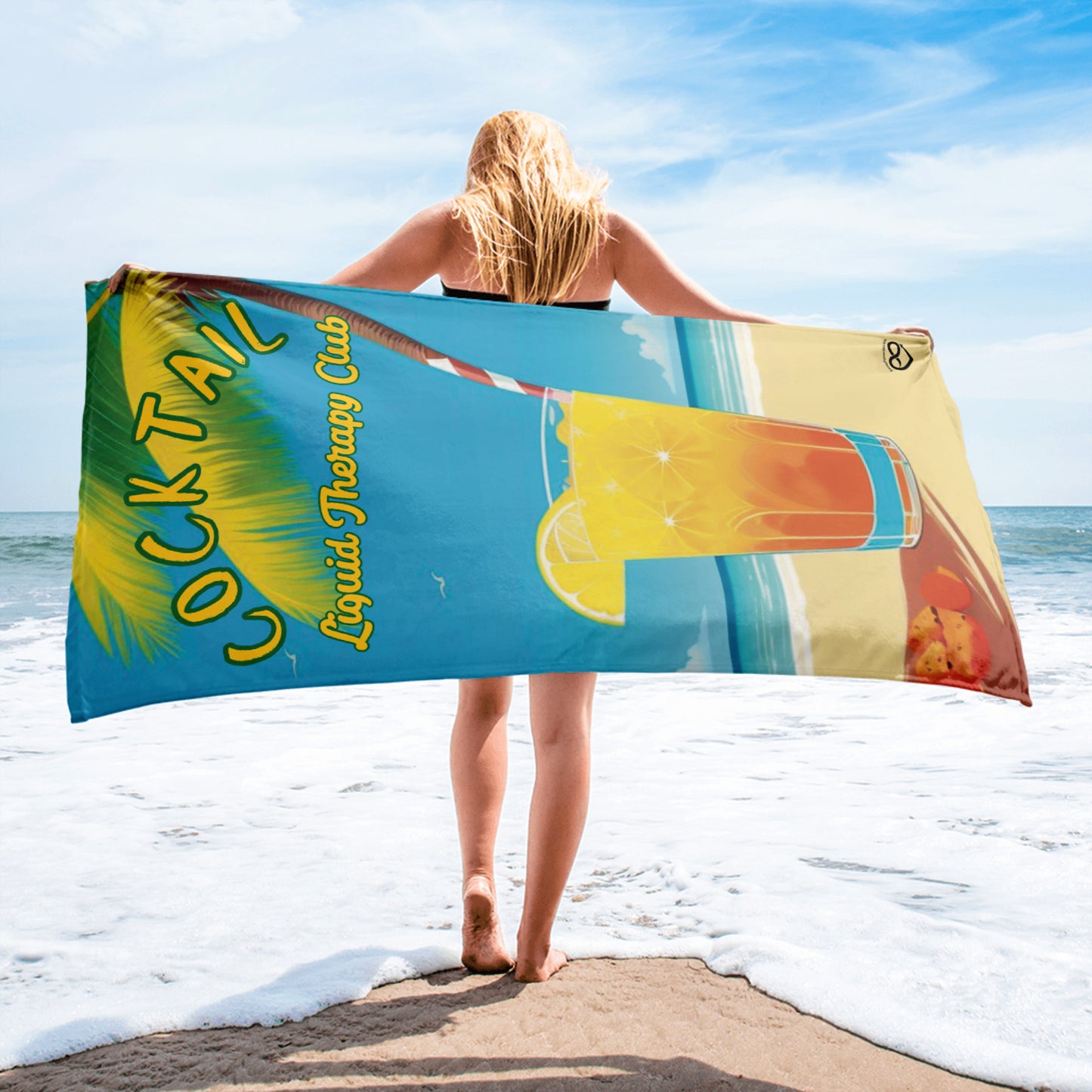 Cocktail Liquid Therapy Beach Towel