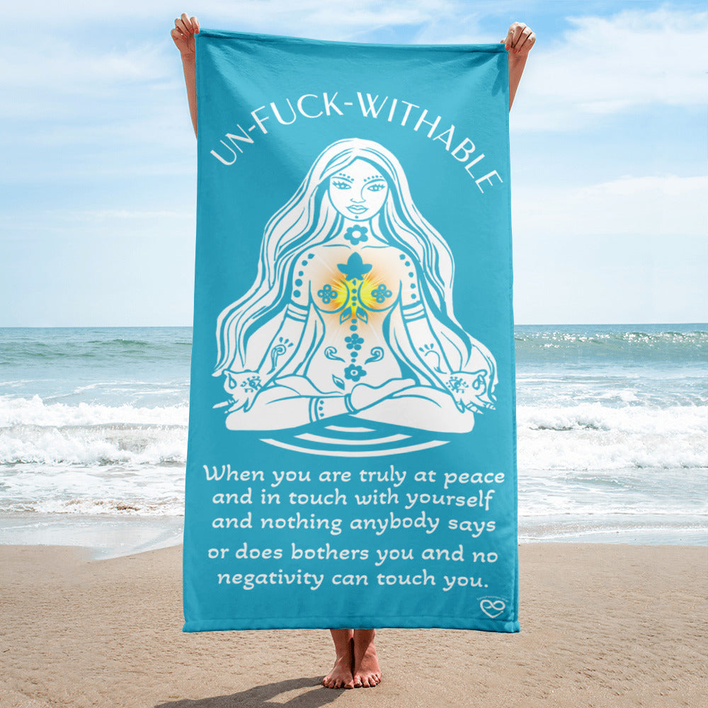 ZEN Towel Unf*ckwithable Light blue