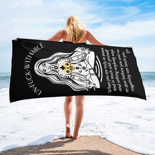 Zen Towel Unf*ckwithable - black