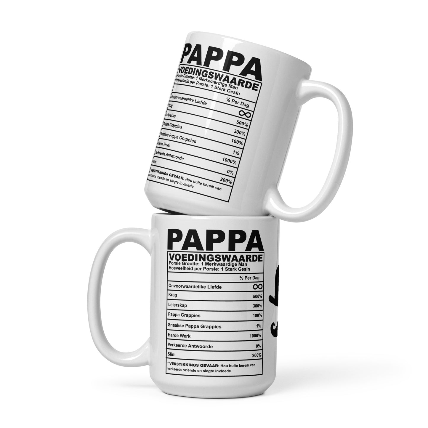 "Pa Stats" Voedingswaardes Beker